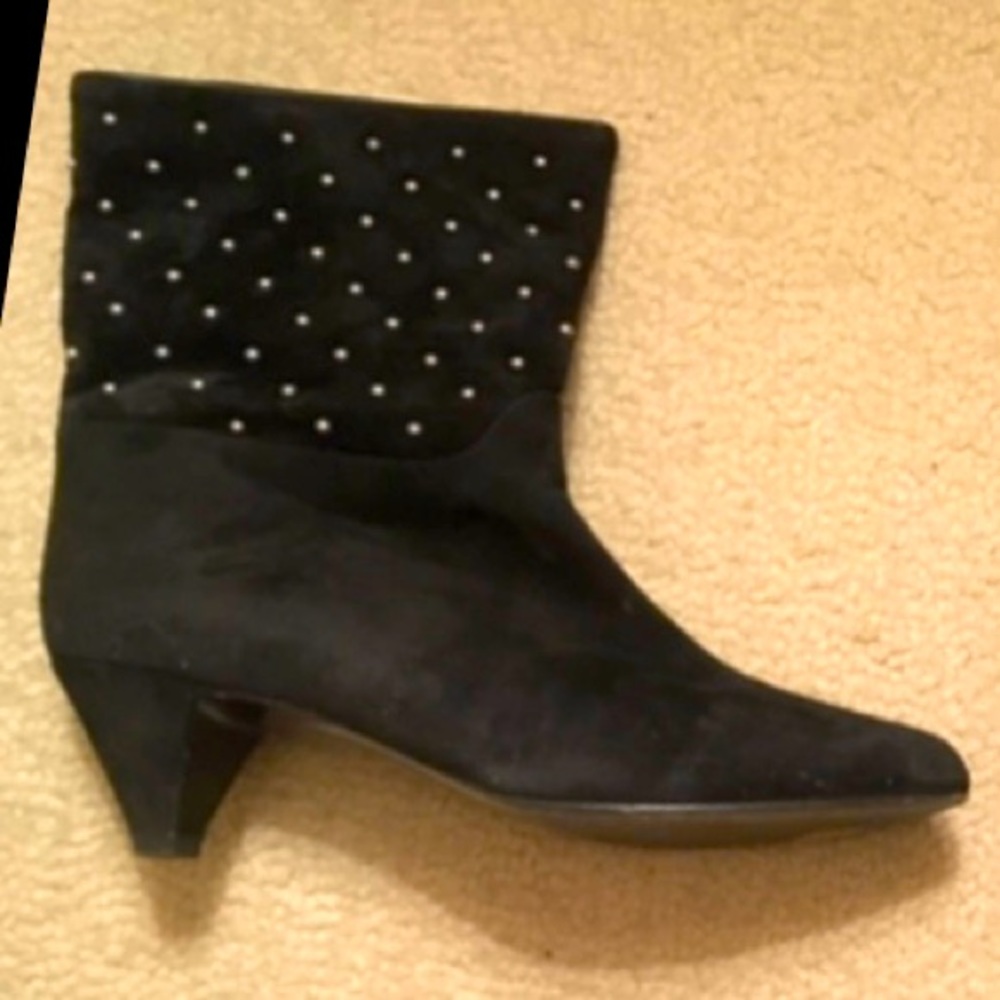 Vintage La Marca Studded Suede Boots